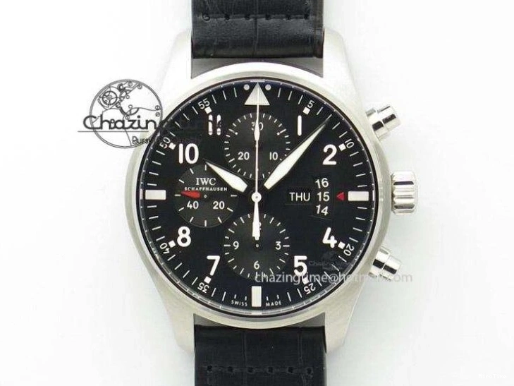 MIROTIME 0209 Da Vinci IW356601 SS TW 1:1 Best Edition Blue Dial On Black Leather Strap A Durable 7239